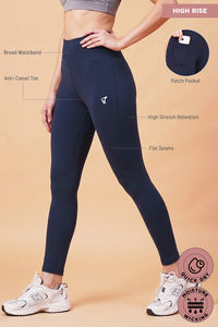 Zelocity Quick Dry Gym Leggings - Naval Academy — thumbnail 9